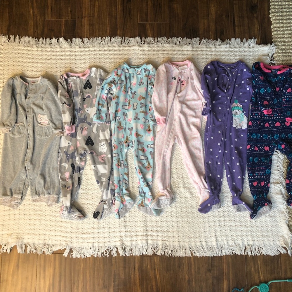 Toddler Fleece Pajamas Lot